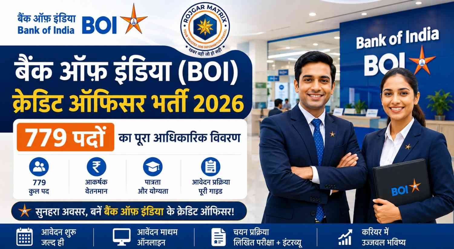 Bank of India Credit Officer Recruitment 2026 Notification