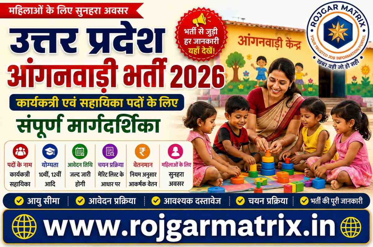 UP Anganwadi Bharti 2026 Online Form Application Process